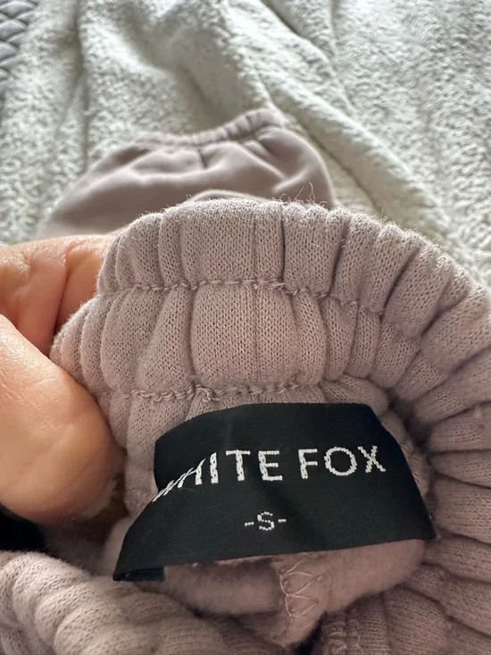 White Fox Boutique Taupe Crewneck Sweatshirt with Black Logo - Picture 4 of 4